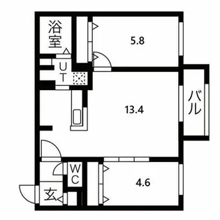 北海道札幌市西区琴似三条5丁目【マンション】の間取り