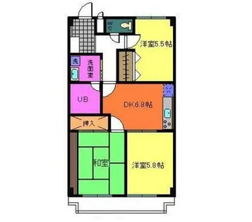 大阪府堺市中区深井清水町【マンション】の間取り