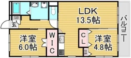 福岡県春日市昇町7丁目【マンション】の間取り