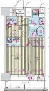 プレサンス九条グランデリーヴ【10階】の間取り