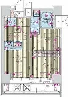 プレサンス九条グランデリーヴ【11階】の間取り