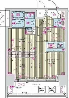 プレサンス九条グランデリーヴ【11階】の間取り