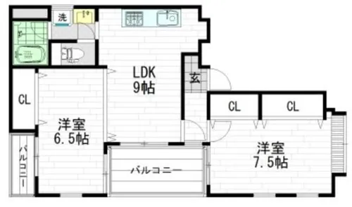 Lee PLAZAⅡ(リープラザⅡ)【3階】の間取り