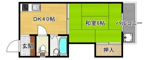 ハイツフローレス【3階】の間取り