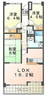 井吹西シティコート【10階】の間取り