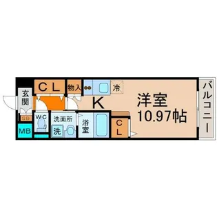 マックヴィラージュ平安【6階】の間取り