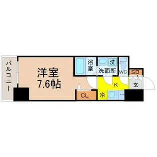 エスリード葵桜通り【12階】の間取り