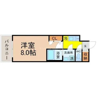 エスリード泉プライム【8階】の間取り