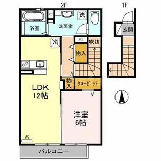 マノワール善根寺【2階】の間取り