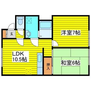 ファミリーハイツ北19条【3階】の間取り