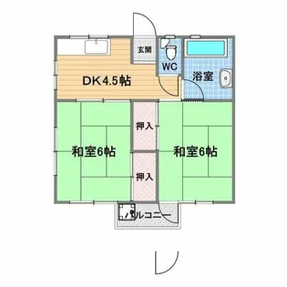 青葉ハイツ【3階】の間取り