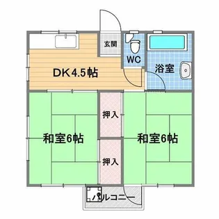 青葉ハイツ【3階】の間取り