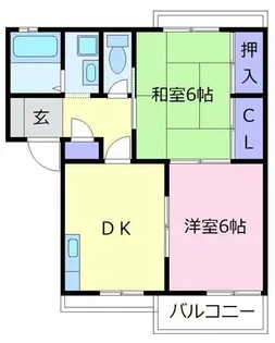 タウニータカワシ【2階】の間取り