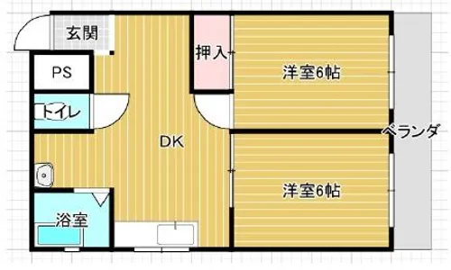 大阪府堺市北区宮本町【マンション】の間取り