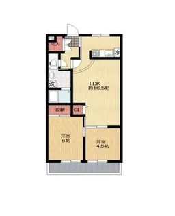 大阪府堺市中区深井沢町【マンション】の間取り