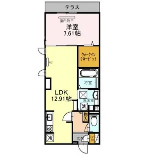 大阪府堺市堺区東湊町3丁【アパート】の間取り