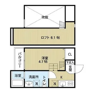 大阪府堺市西区鳳北町4丁【アパート】の間取り