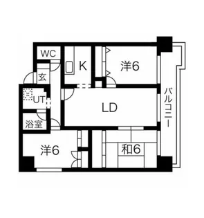 大阪府堺市北区北長尾町2丁【マンション】の間取り