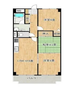 大阪府堺市堺区住吉橋町1丁【マンション】の間取り