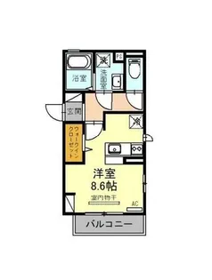 大阪府堺市北区中百舌鳥町2丁【アパート】の間取り