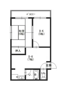 大阪府堺市堺区香ヶ丘町1丁【アパート】の間取り