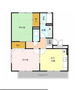 大阪府堺市北区黒土町【アパート】の間取り