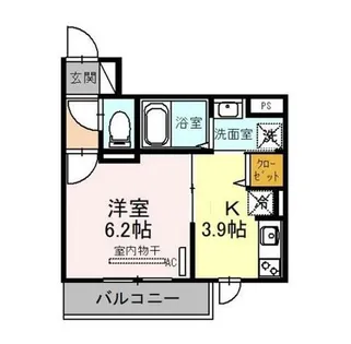 大阪府堺市堺区中安井町1丁【アパート】の間取り