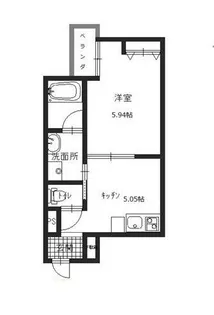 大阪府堺市堺区南安井町5丁【アパート】の間取り