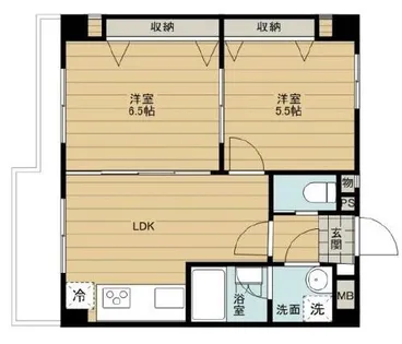 大阪府堺市堺区向陵西町1丁【マンション】の間取り