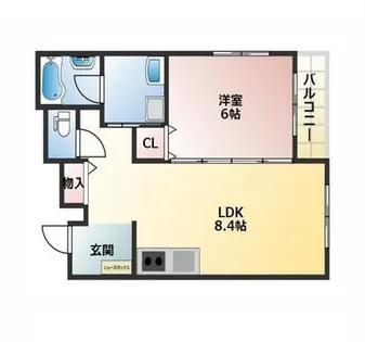 大阪府堺市中区深井清水町【マンション】の間取り