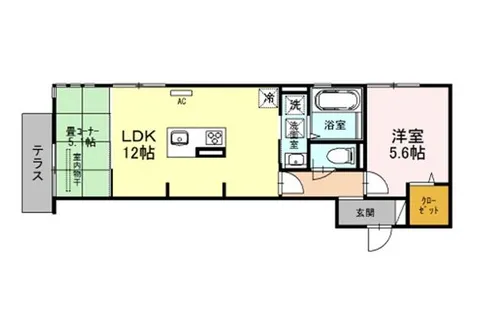 大阪府堺市北区百舌鳥西之町1丁【アパート】の間取り