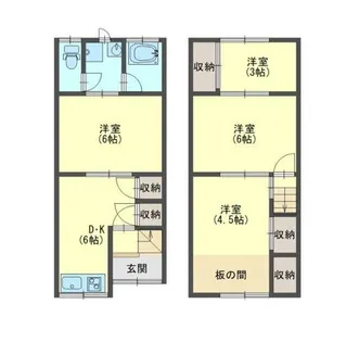 大阪府堺市北区東雲東町4丁【一戸建】の間取り
