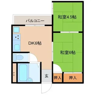 兵庫県尼崎市東園田町9丁目【マンション】の間取り