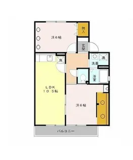 大阪府堺市北区北花田町2丁【アパート】の間取り