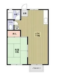 大阪府堺市東区大美野【アパート】の間取り