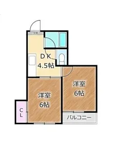 大阪府堺市北区東浅香山町2丁【アパート】の間取り