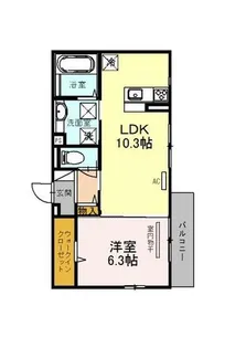 大阪府堺市堺区一条通【アパート】の間取り