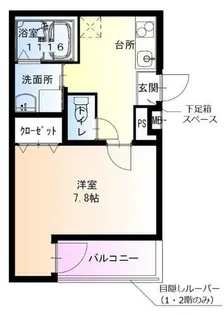大阪府堺市堺区北向陽町1丁【アパート】の間取り