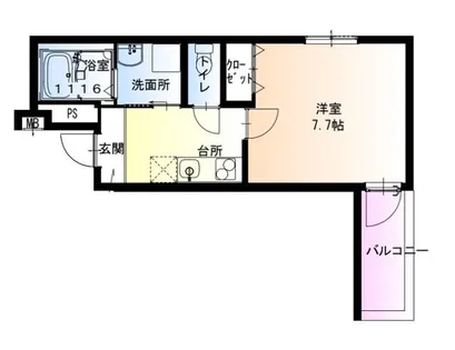 大阪府堺市西区上野芝町4丁【アパート】の間取り