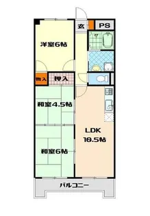 大阪府堺市堺区旭ヶ丘北町3丁【アパート】の間取り
