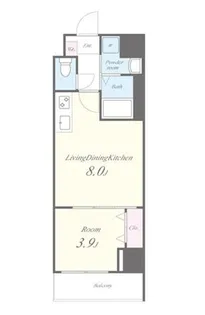 大阪府堺市堺区甲斐町東4丁【マンション】の間取り