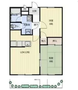 大阪府堺市北区金岡町【アパート】の間取り