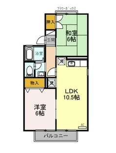大阪府堺市北区北花田町3丁【アパート】の間取り