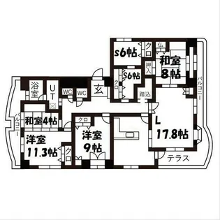 アイン橘【11階】の間取り