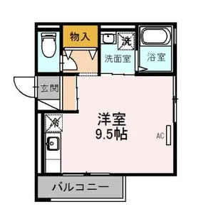 大阪府堺市堺区百舌鳥夕雲町1丁【アパート】の間取り