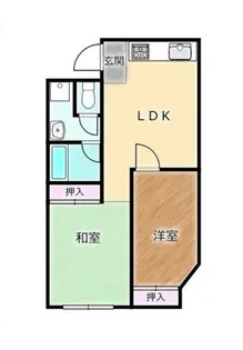 大阪府堺市堺区旭ヶ丘中町1丁【マンション】の間取り