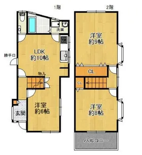 大阪府堺市堺区南丸保園【一戸建】の間取り