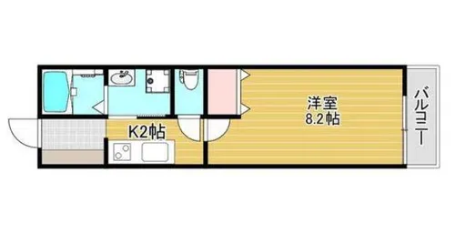 大阪府堺市堺区緑ヶ丘中町1丁【アパート】の間取り