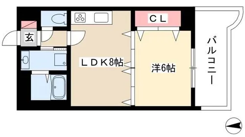 ミリオネア【505号室】の間取り