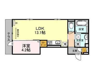 大阪府堺市堺区一条通【アパート】の間取り